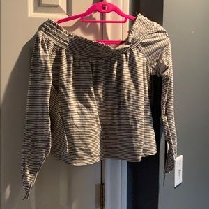 Off the shoulder crop top